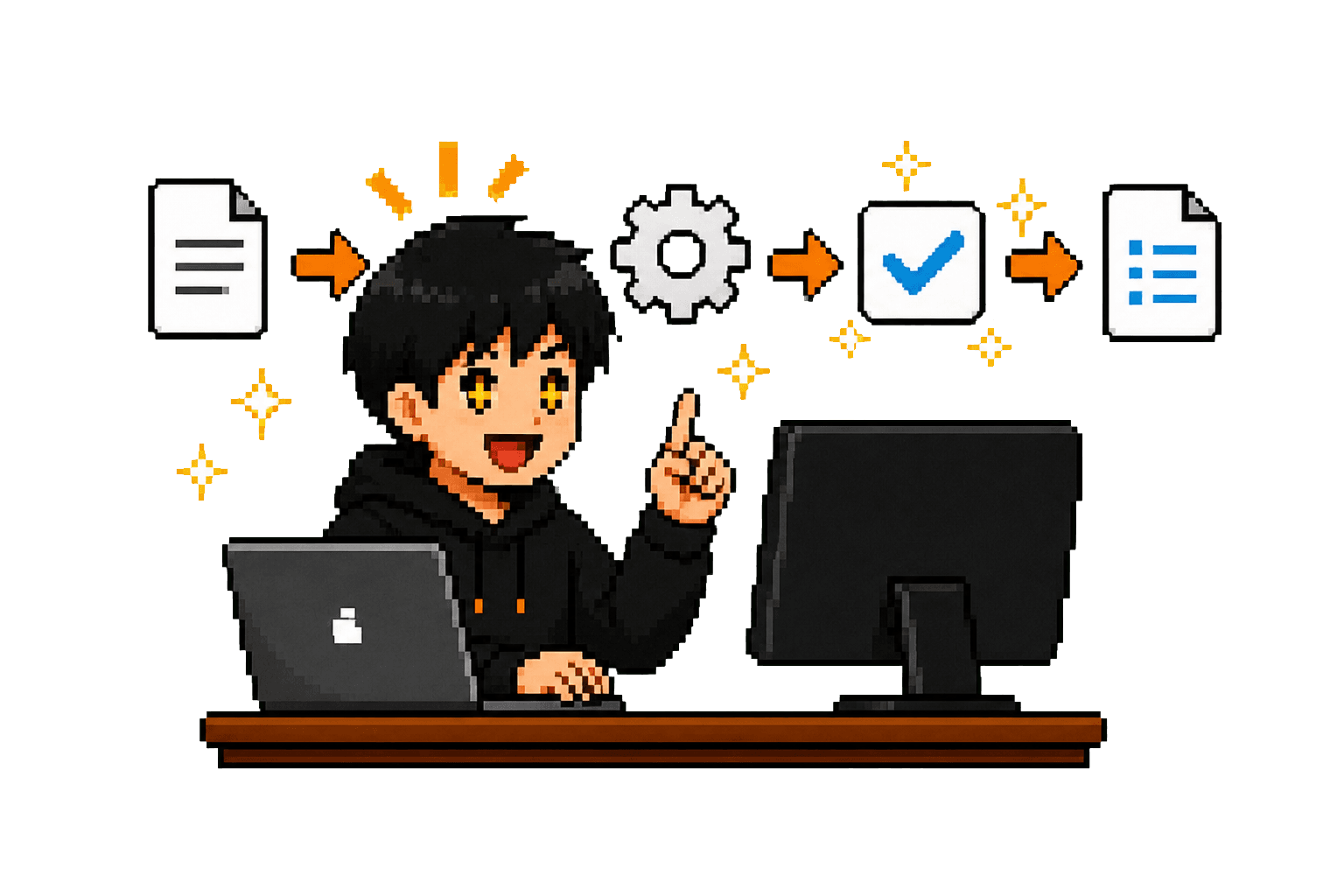 仕組み化した業務を確認するイメージ