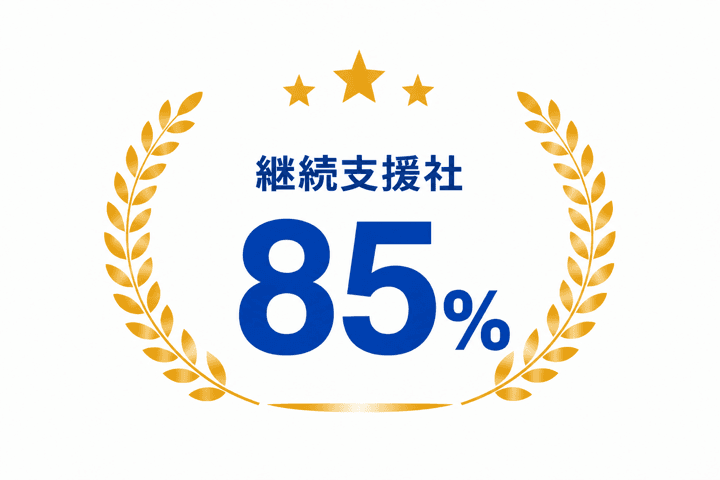 継続支援社 85%
