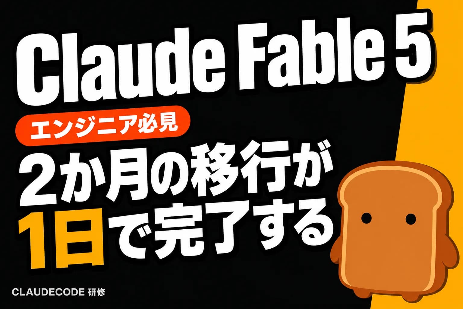 Claude Fable 5が登場、5000万行のコード移行を1日で完了した最上位モデル