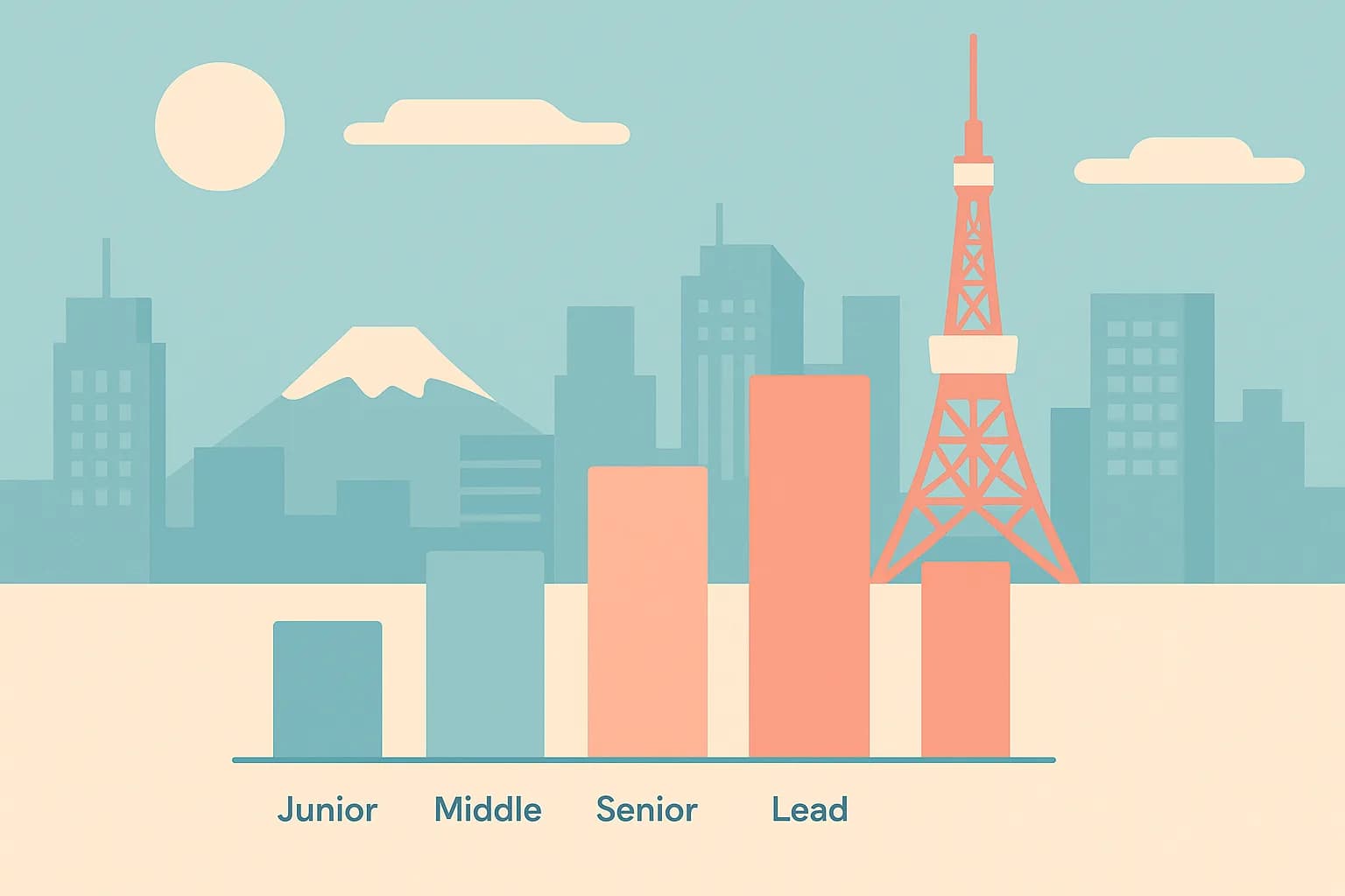 AI エンジニアの階層別 年収相場(正社員)