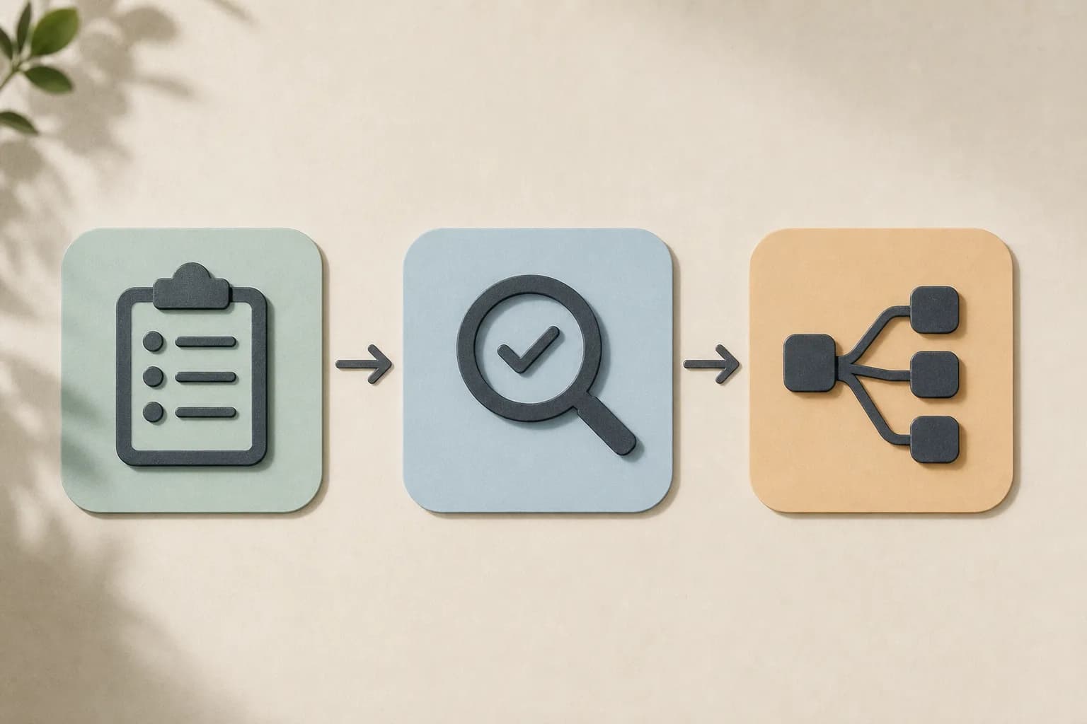 Boris Chernyが推奨するClaude Codeの最初に試すべき3つのTips、Plan Mode、セルフレビュー、並行作業の流れを示す図。